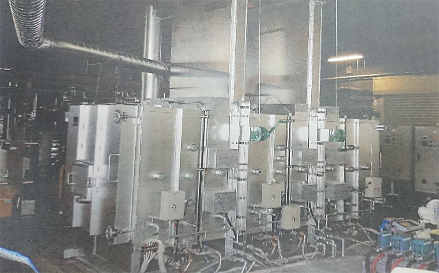 MR-100DEチタン素材フレッシュグリーン処理電気炉